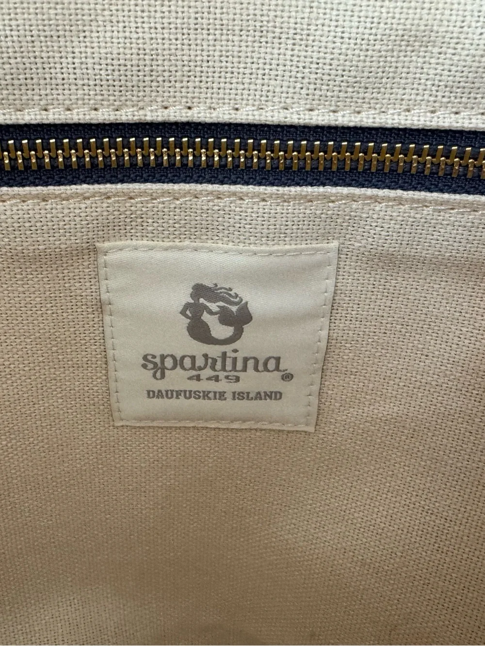Spartina 449 *rare* perfect new condition - Blue Crab straw & linen beach tote